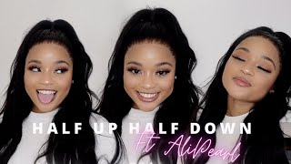 Quick & Easy: Half Up And Half Down Hd Lace Frontal Wig Install Ft Alipearl Hair