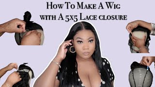 5X5 Hd Lace Closure | Making Wig For The First Time Volys Virgo Hair On Aliexpress| Thatslashleylife