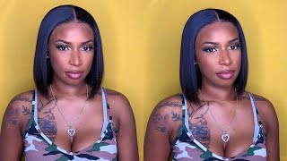 Affordable Bob Lace Frontal Wig | 8 Inch Human Hair Wig |  Afsister