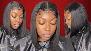 Watch Me Slay | Middle Part Lace Closure Bob | Easy Simple