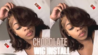 Fluffy Baby Hair Tutorial  On A 13X4 Chocolate Brown Lace Wig | Ft. Alipearl Hair