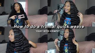 How To Do A Frontal Quick Weave| Ft. Dyhair777