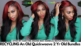 Side Part Quickweave Minimal Leaveout Ft. Gleemade Hair + Recycling My 2 Yr Old Bundles