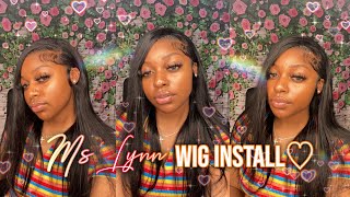 Perfect Sleek Side Part Lace Front Wig Install | Ft Ms Lynn Hair