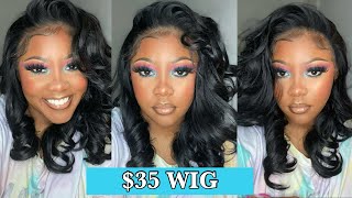 $35 Outre Synthetic Lace Front Wig Perfect Hairline- Ella