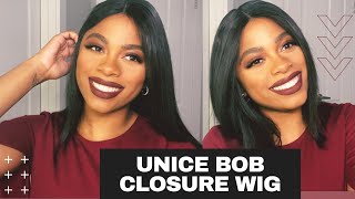 Unice Hair Review | Blunt Cut Bob 4X4 Closure Wig