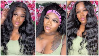 What Lace?| Melted Jet Black Body Wave Install| Curlyme Hair
