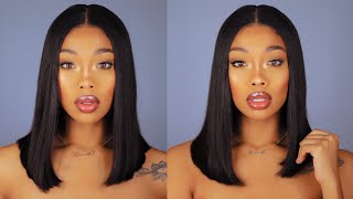 Kim K Vibesthis 14" Straight Bob Wig Is A Essential Sis !!Ft Omgqueenhair