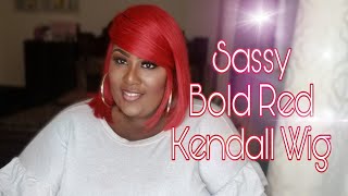 Sassy Bold Red Bob: Kendall Wig