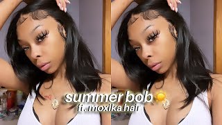 Watch Me Install The Most Perfect Bob For The Summer ☀️ Ft. Moxika Hair