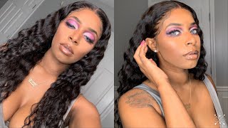 The Best Heatless Curls |  Affordable Loose Wave Lace Front Wig | Ishow Hair Wig Review