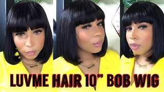 The Truth...Luvme Hair Review | 10" Silk Top Bob Wig With Bangs | I Was Not Disappointed!
