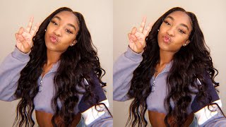 Look At Those Curls!  Watch Me Try This 13X5 Body Wave T Part Lace Wig | Unice Hair