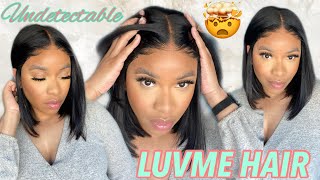 She Is Giving Scalp‼️| Undetectable 5X5 Lace Closure Bob Wig | Ft. Luvme Hair