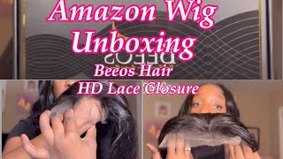 Beeos 5X5 Skinlike Hd Lace Closure Wig | Unboxing Review #Wigreview #Closurewig #Amazonwig