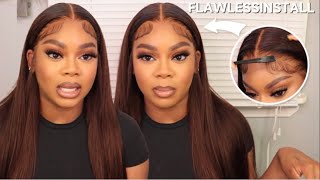 This Color Is Giving! Chocolate Brown Hd Lace Wig Install | Alipearl Hair Review