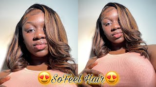 Beautiful Layered Look On Highlighted Wig|| Ft Sofeel Hair