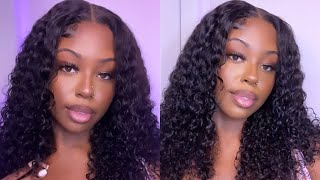 Easiest Install Ever  || 4X4 Lace Closure Curly Wig || Klaiyi Hair