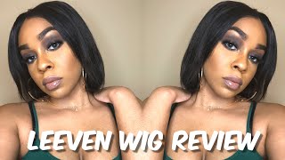 Leeven 8” Human Hair Glueless Lace Front Bob Wig Review | X_Incrediblel