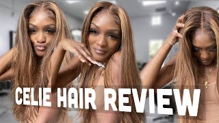 13X4 Pre-Highlighted Frontal Wig|Celie Hair Review