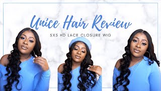 Unice Wig Review | 5X5 Hd Lace Closure Wig