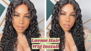 Loose Water Wave Undetectable Invisible Lace Frontal Wig Install Ft. Luvmehair