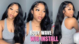 Best Body Wave 13X6 Wig Install | Loose Effortless Curls | West Kiss Hair