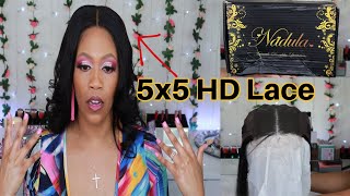 Nadual 5X5 Hd Transparent Hd Lace Wig Review| Shanice Annette| Nadula Hair Review