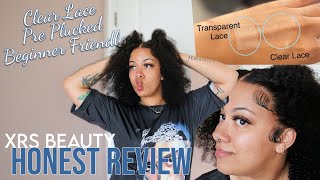 Best Kinky Curly Wig For Beginners ! Pre-Plucked/Clear Lace Front Wig Ft. Xrsbeautyhair