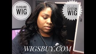 30 Minute Removable Quick Weave Lace Closure Wig Featuring Hair From Wigsbuy.Com