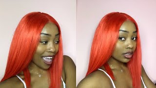 Red Hot Pre-Colored Affordable Human Hair Wig | Superb Wigs