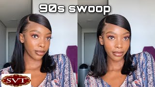 90S Swoop Bob Wig Tutorial | Ft Svt Hair Mall | South African Youtuber