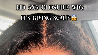 Hd Lace Closure Wig  | 5X5 Kinky Curly Wig Ft Luvme Hair