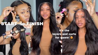 The Best Body Wave Wig  Detailed Start To Finish Install + Voluminous Curls Ft Ali Pearl