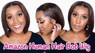 Diy Highlights On Human Hair Bob – 13X4 Transparent Lace Frontal Wig – Amazon