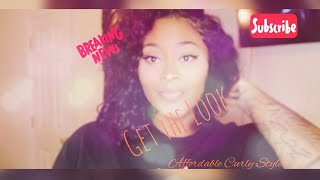 Short Curly Quick Weave With A Closure| Freetress Shakengo