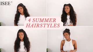 4 Summer Hairstyles On A Wig Ft Isee Hair (I Messed Up Lol)