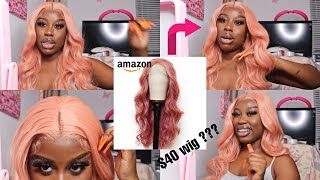 Andria Affordable Pink Amazon Prime Wig| Customizing A Synthetic Wig  | Cephanie Lme