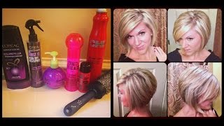 How I Style My Hair -- Inverted Or Stacked Bob