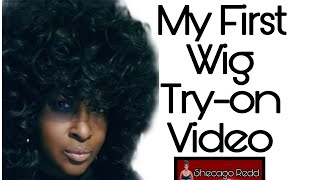 Keat Short Curly Afro Wigs For Black Women 14'' Kinky Curly Wavy Black Wig With Bangs