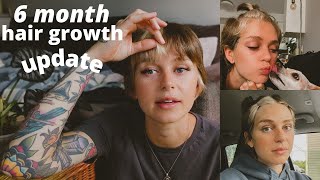 Growing Out My Buzzcut | 6 Month Update! Bleach Regret, Styles, Future Plans, Etc.