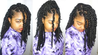 Two Strand Twists With Extensions  Soft Afro Twists Natural Hair Summer Protective Hairstyle