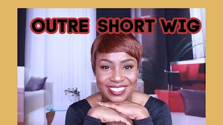 Wig Review| Outre Wigpop Synthetic Hair Wig - Trista Pixie Cut