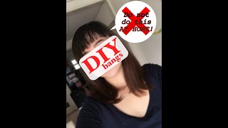 Pass Or Fail?|Diy Bangs|Watch My Husband'S Reaction|Side Bangs|Haircut In Japan|Japan Life