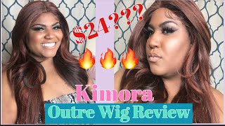 Synthetic Wig Review | Outre Synthetic Pre - Plucked Hd Transparent Lace Front Wig - Kimora #Wigs