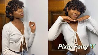 Curly Hair Routine For Pixie Ft Eayon Hair