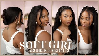 How To: "That Girl", Black Girl Luxury, Soft Girl | Easy Aesthetic Hairstyles | Myfirstwig