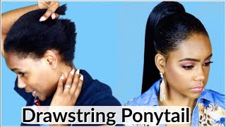 How To: Drawstring Ponytail On Short Hair | Detailed Hair Tutorial | Leann Dubois