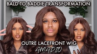 New Outre Wig! Outre Hd Transparent Lace Front Wig - Amadio - Courtney Jinean