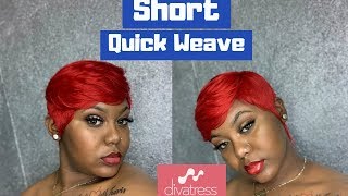 Outre’ Velvet 44Pcs | How To Do A Short Quick Weave | Pixie Cut